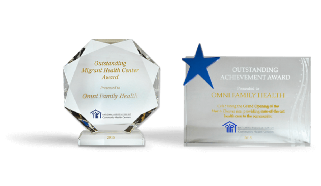 Outstanding Migrant Health Center Award and Outstanding Achievement Award.