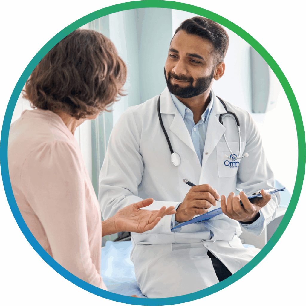 provider consulting a patient